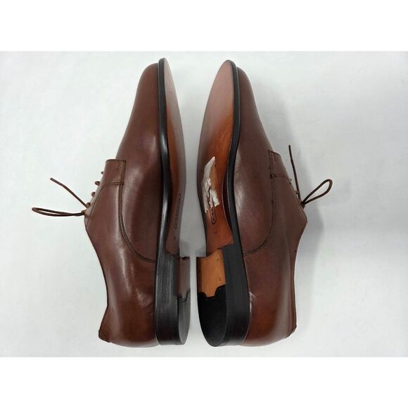 COACH WOMENS OXFORD DERBY BROWN LEATHER PLAIN TOE SIZE 7 M EUC ITALY - Picture 7 of 9